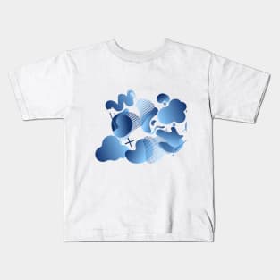 Bubbles Graphic Pattern Design Kids T-Shirt